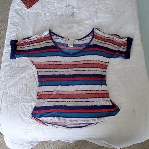 Sheer striped blouse